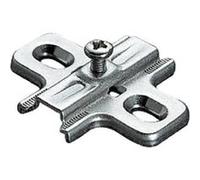 Embase cruciforme à visser type B2V3H 37x32mm réglable en hauteur 3mm finition argent - SALICE - B2V3H39/15 Noir G