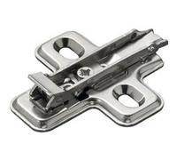 Embase cruciforme clipsable Salice acier à visser 3 mm BAV3M39F Noir G