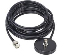 Embase D’antenne Magnétique Bnc Noir avec Câble 5 M
