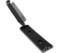 Embase de fixation HellermannTyton FKH80APT-I-PA66HIR-BK 151-01563 noir autocollant, vissable avec colle acrylate, pour câble plat, sans halogène 1 pc(s)