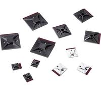 Embase de fixation HellermannTyton MB3APT-I-PA66-WH 151-01558 naturel autocollant sans halogène