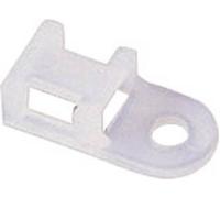 Embase de fixation Plage de Ø du faisceau: 9 mm (max) TRU COMPONENTS TC-HC0L203 1593053 blanc