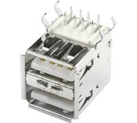 Embase double USB-A econ connect USBBU2A embase femelle horizontale USB 2.0 2 ports