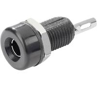 Embase femelle Ø de la broche: 4 mm TRU COMPONENTS TC-R1-16A Black 1587888 noir