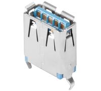 embase femelle, verticale USB 3.0 femelle A Weidmüller USB3.0A R1V 3.0N2 TY BL 1549730000 100 pc(s)