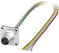 Embase mâle M12 pour capteurs/actionneurs Phoenix Contact SACC-SQ-M12MS-8CON-25F/0,5 1441561 Pôle: 8 Contenu: 1 pc(s)