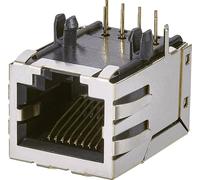 Embase modulaire femelle, 1 Port EDAC A00-108-220-450 RJ45 embase femelle, verticale Pôle: 8P8C noir