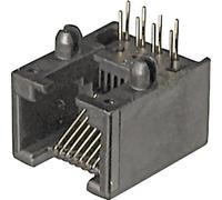 Embase modulaire femelle ASSMANN WSW A-20041/LP RJ12 embase femelle horizontale RJ12 - Construction basse Pôle: 6P6C noir