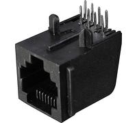 Embase modulaire femelle ASSMANN WSW A-20041 RJ12 embase femelle horizontale RJ12 Pôle: 6 noir