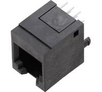 Embase modulaire femelle BEL Stewart Connectors 1410-4000-07 RJ12 femelle, droit Pôle: 6P6C noir