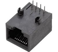 Embase modulaire femelle BEL Stewart Connectors SS64800-010F RJ45 embase femelle horizontale Pôle: 8P8C noir