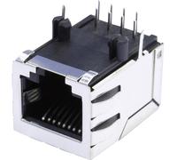 Embase modulaire femelle blindée avec éclisse de blindage BEL Stewart Connectors SS64800-056F RJ45 embase femelle horizontal