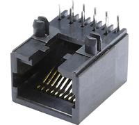 Embase modulaire femelle econ connect MEB10/10PL RJ48 embase femelle horizontale Pôle: 10 noir