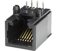 Embase modulaire femelle econ connect MEB6/6PL RJ12 embase femelle horizontale Pôle: 6 noir