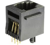 Embase modulaire femelle econ connect MEB6/6PST RJ12 embase femelle, verticale Pôle: 6 noir