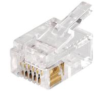 Embase modulaire femelle econ connect MPL6/6DEC RJ12 mâle, droit Pôle: 6 transparent(e)