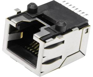 Embase modulaire femelle econ connect MST45AC RJ45 embase femelle horizontale Pôle: 8 métal