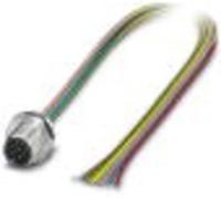 Embase Phoenix Contact SACC-E-M12MS-8CON-PG 9/0,5 VA 1554571 0.50 m Nombre de pôles: 8 1 pc(s)