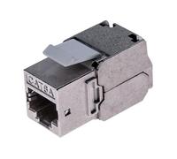 Dexlan Embase Keystone RJ45 Cat. 6A blindée STP certifiée Delta argent