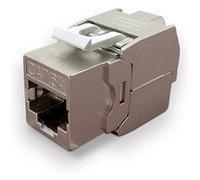 Embase RJ45 Cat6a FTP keystone sans outil métal 10 Gbps