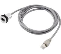 Embase RJ45 femelle TRU COMPONENTS RJ45-01 1408770 RJ45 embase femelle, mâle, droit Pôle: 8P8C argent 1 pc(s)