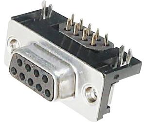 Embase SUB-D femelle 25 pôles ASSMANN WSW A-DF 25 A/KG-F 90 ° à souder
