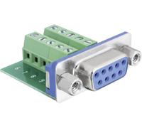 Embase SUB-D femelle 9, 10 pôles Delock 65268 180 ° 1 pc(s)