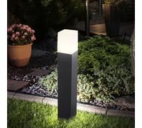 Embase sur Pied Lampe Noir Extérieur Éclairage Jardin Terrasse Aluminium Bollard