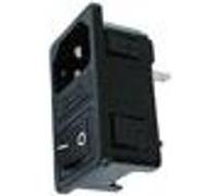 Embase - Velleman - male clipsable pour chassis - avec interrupteur & porte-fusible G