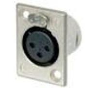 Embase - Velleman - xlr, 3 points femelle, a souder, corps nickele, contacts argentes G