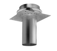 Embase ventilé avec collier de pluie - double paroi - Schräder Future DW 130 mm