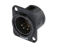 Embase XLR Mâle 4 points Hicon HI-X4DM-G (l'unité)