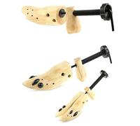 Embauchoir 1 pièces arbre à chaussures en bois à 2 voies for hommes et femmes chaussures extenseur réglable civière de chaussure Shaper support(L)
