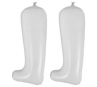 Embauchoir Gonflable Plastique pour Bottes Hautes, Paire, 32cm Blanc | Voyage et Présentation en Boutique, Surface Facile à Nettoyer, Maintien Vertical pour Bottes D’équitation