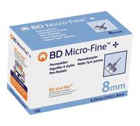 Embecta Micro-Fine+ Aiguilles À Stylos 0,25mm/31G x 8mm Pièces 100 (320792)