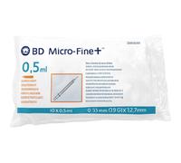 Embecta Micro-Fine+ Seringue Insuline 0,5ml 29Gx12,7mm Pièces 10 (320812)