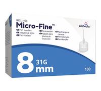 Embecta Microfine Aiguilles À Stylos 31gx8mm 100 Pièces