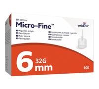 Embecta Microfine Aiguilles À Stylos 32gx6mm 100 Pièces