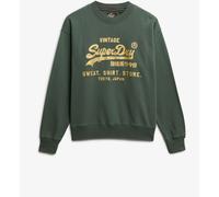 Embellished Vintage Logo Loose Crew Sweattop