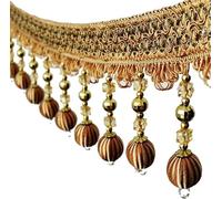 Embellissement raffiné à pompons, Ruban décoratif à franges et pompons, 2,7 m, for housse de piano