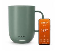 Ember Tasse à café chauffante avec contrôle de la température, 414 ml, contrôlée par application avec autonomie de 80 minutes et design amélioré, vert sauge