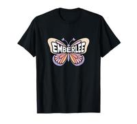 Emberlee Butterfly - Word Art personnalisé avec nom Mignon T-Shirt
