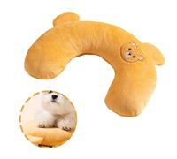 Embhlitfe Oreiller doux en forme de U pour animaux de compagnie facile à nettoyer - Jouet pour chien et chat - Coussin pour soulager le sommeil et améliorer le sommeil - Petit oreiller pour petits