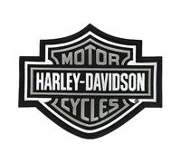 Embl me Harley-Davidson 9,25 pouces avec logo Bar & Shield brod gris
