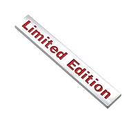 Emblème 3D en métal édition limitée | Emblème universel pour garde-boue et coffre | Sport Racing voiture moto bateau autocollant 10 x 1,5 x 0,4 cm