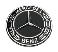 Emblème à motif étoilé Classe C W204 W205 Noir