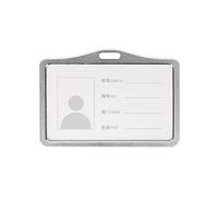 Emblème, accrocher la corde, 1 Pcs en Alliage d'aluminium Couverture de Carte Cas Banque Business Titulaire de la Carte de Travail avec ABS Rétractable Badge Bobine Carte d'identité de Crédit Badge Sa