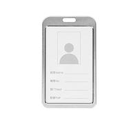 Emblème, accrocher la corde, 1 Pcs en Alliage d'aluminium Couverture de Carte Cas Banque Business Titulaire de la Carte de Travail avec ABS Rétractable Badge Bobine Carte d'identité de Crédit Badge Sa