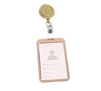 Emblème, accrocher la corde, 1 Pcs en Alliage d'aluminium Couverture de Carte Cas Banque Business Titulaire de la Carte de Travail avec ABS Rétractable Badge Bobine Carte d'identité de Crédit Badge Sa