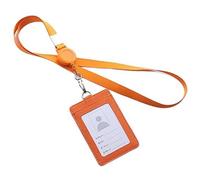 Emblème, accrocher la corde, Longes rétractables Porte-badge d'identification en cuir Banque Bus Pass Card Case Cover Hommes Femmes Banque Titulaire de la carte de crédit Sangle Titulaire de la carte